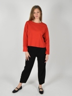 Long Sleeve Crop Crew Shirt by PacifiCotton