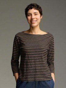 3/4 Sleeve Boatneck Tee by Cut Loose