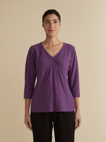 3/4 Sleeve Tuck Front Tee by Cut Loose
