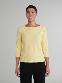 3/4 Slv Boatneck Tee by Cut Loose