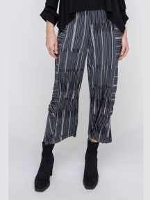 City Stripe Side Pleat Pant by Olivia by Habitat