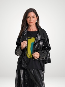 Cropped Asymmetrical Jacket by Planet by Lauren G