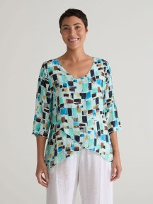 Double Layer V-Neck by Cut Loose