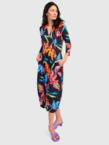 Hibiscus Cocoon Dress by Alembika