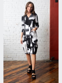 Ikat Cocoon Dress by Olivia by Habitat