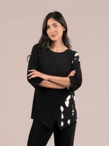 Kite Front Top Block Print 3/4 by Sympli