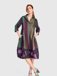 Mosaic Stripe Dress by Alembika