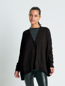 Pima Cotton Varsity Cardigan by Planet by Lauren G
