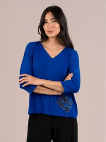 Revel Top Print Pocket by Sympli