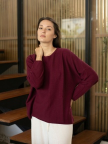 Sara Easy Rib Crew by Echo Verde