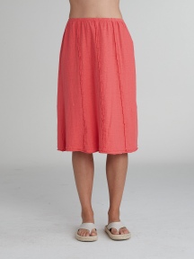 Seamed Skirt w/Contrast by Cut Loose