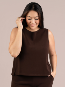 Soffio Crepe Nu Flared Shell by Sympli