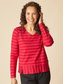 Stripe Seamed Tee by Habitat