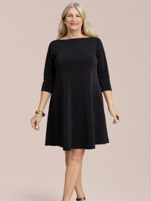 Trapeze Dress 3/4 Sleeve by Sympli