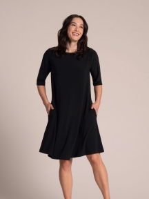 Trapeze Dress 3/4 Sleeve by Sympli