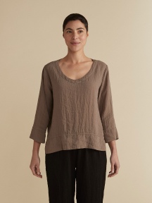 V-Neck Vent Top by Cut Loose