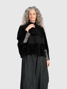 Velvet Boxy Top by Alembika