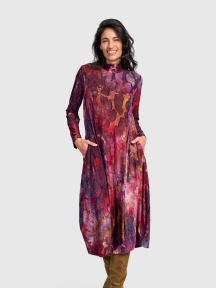 Watercolor Turtleneck Dress by Alembika
