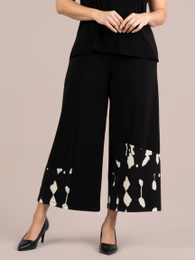 Wide Leg Crop Blocked Print by Sympli