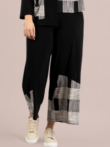 Wide Leg Crop Blocked Print by Sympli