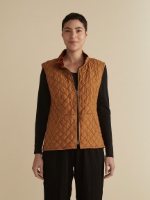Zip Front Quilted Vest by Cut Loose