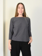 3/4 Sleeve Boatneck Tee by Cut Loose