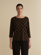 3/4 Sleeve Boatneck Top by Cut Loose