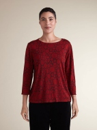 3/4 Slv Boatneck Top by Cut Loose