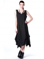 Aliyah Tucked Long Dress by Chalet et Ceci at Hello Boutique