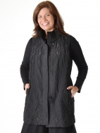 Circle Quilt Long Vest by Mycra Pac