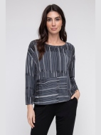 City Stripe Mixed Pullover by Liv by Habitat