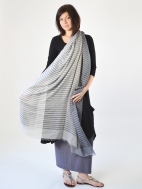 Gray Stripe Scarf by Sciale