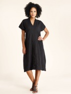 Linen Cap Sleeve Dress by Luna Luz