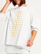 Metallic Dot Dot Dot Boxy T by Planet