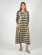 Metallic Striped Dress by Alembika