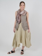 Mocha Linen Vest by Inizio