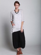 Ona Angled Side Pocket Top Burnout by Chalet et ceci