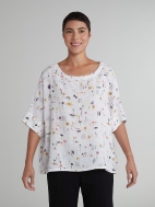 Osize Scoop Neck Top by Cut Loose