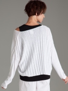 Ribbed Back Vneck by Planet by Lauren G