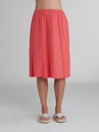 Seamed Skirt w/Contrast by Cut Loose