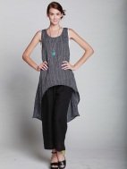 Stripe Long Layering Tunic by Chalet et ceci