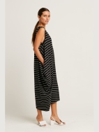 Striped Waterfall Dress by Planet