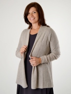 Swing Pleat Cardigan by Kinross Cashmere