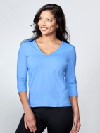 The 3/4 Sleeve V-Neck by A'nue Miami