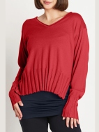 V-Neck Crop Sweater by Planet