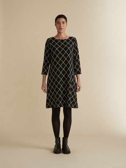 3/4 Sleeve Boatneck Dress by Cut Loose