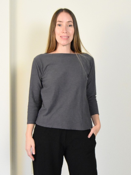 3/4 Sleeve Boatneck Tee by Cut Loose