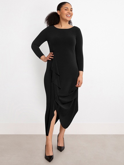 3/4 Sleeve Drama Dress by Sympli