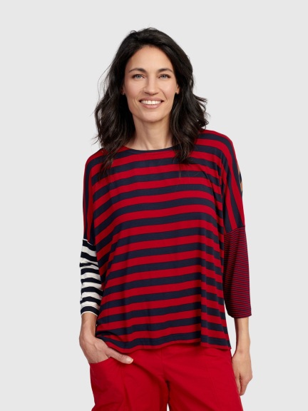 3/4 Sleeve Stripe Tee by Alembika