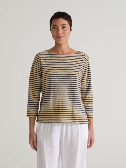 3/4 Slv Boatneck Top by Cut Loose